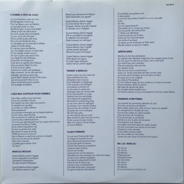 Gainsbourg* : L'Homme À Tête De Chou (LP, Album, RE, 180)