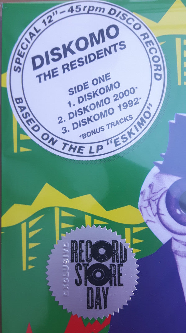 The Residents : Diskomo / Goosebump (12", EP, RSD, Ltd, Num, RE, Yel)