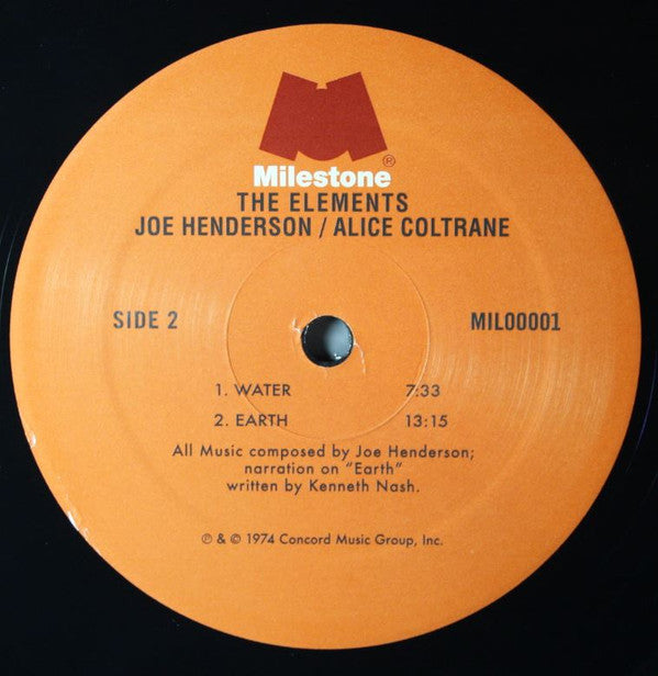 Joe Henderson Featuring Alice Coltrane : The Elements (LP, RE, 180)