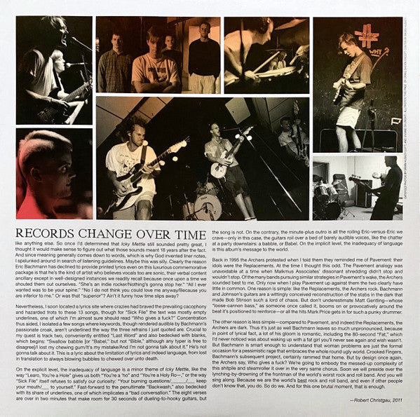 Archers Of Loaf : Icky Mettle (LP, Album, RE)