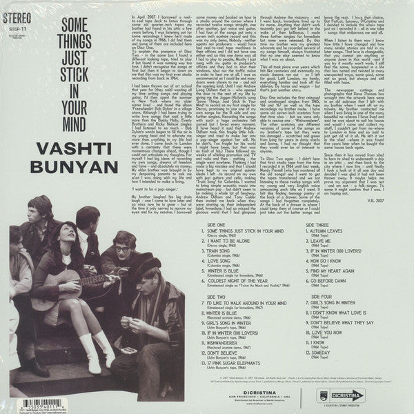 Vashti Bunyan : Some Things Just Stick In Your Mind (Singles And Demos 1964 To 1967) (2xLP, Comp, Gat)
