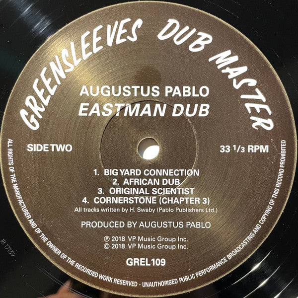 Augustus Pablo : Presents Eastman Dub (LP, Album, RE)