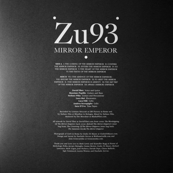 Zu93 : Mirror Emperor (LP, Ltd)