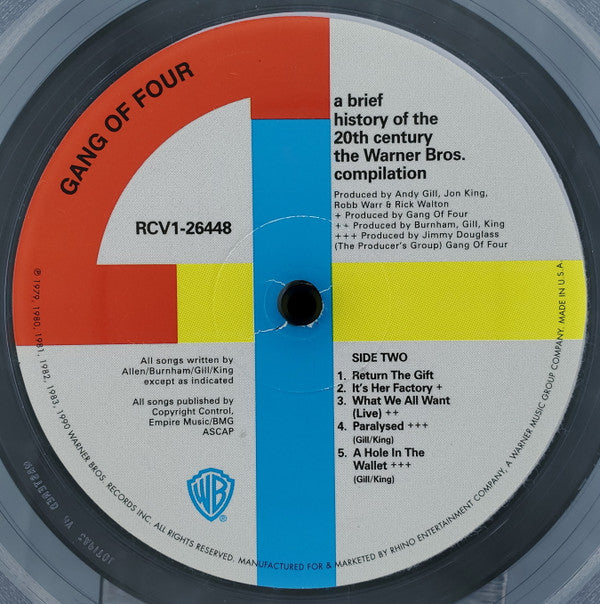 Gang Of Four : A Brief History Of The Twentieth Century (2xLP, Comp, RE, Cle)