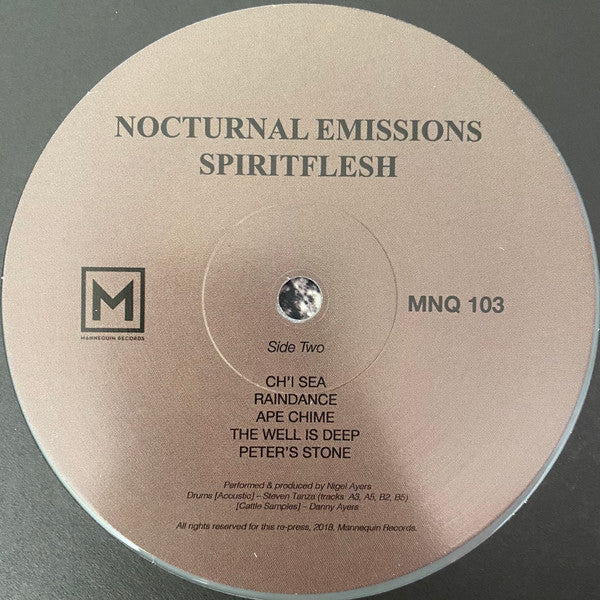 Nocturnal Emissions : Spiritflesh (LP, Album, Ltd, RE, Gre)