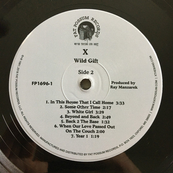 X (5) : Wild Gift (LP, Album, RE, RM)