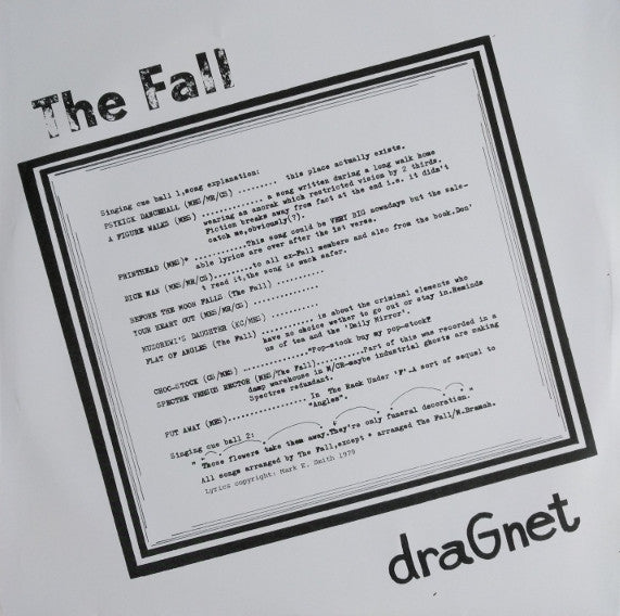 The Fall : Dragnet (LP, Album, Ltd, RE, Whi + 7", Single, Ltd, RE, Fac)