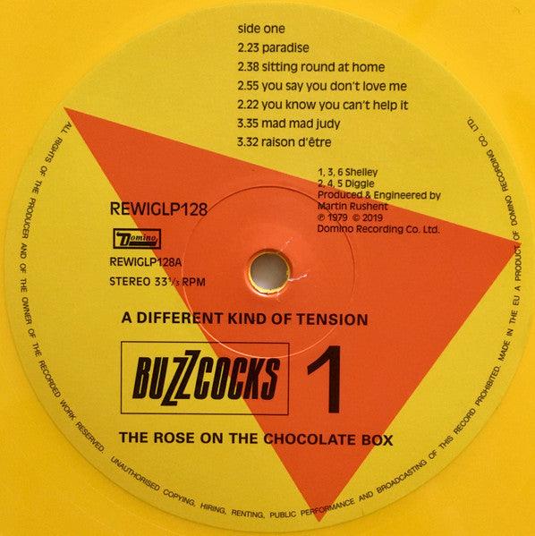 Buzzcocks : A Different Kind Of Tension (LP, Album, Dlx, RE, RM, Yel)