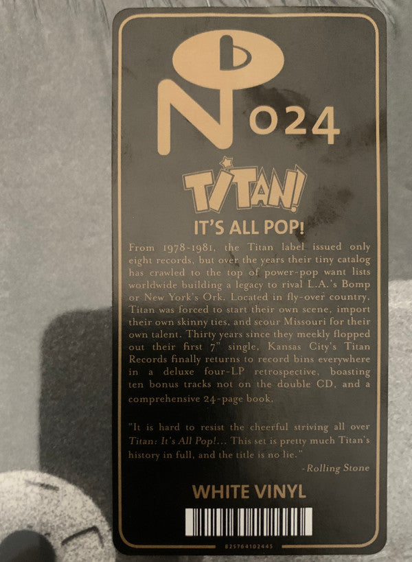 Various : Titan: It's All Pop (4xLP, Comp, Whi)