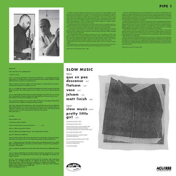 Lol Coxhill & Morgan-Fisher* : Slow Music (LP, Album, RE)