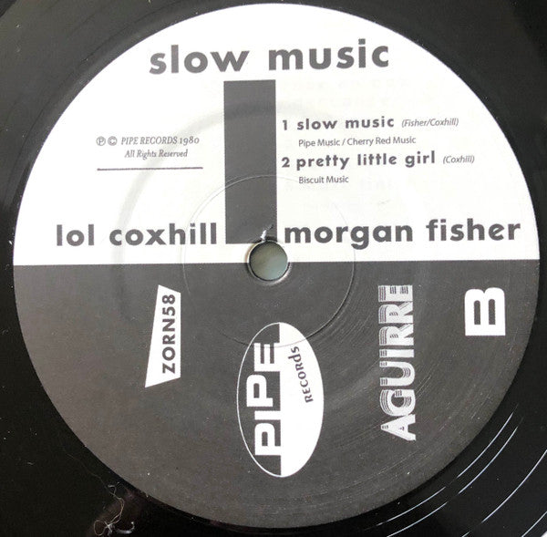 Lol Coxhill & Morgan-Fisher* : Slow Music (LP, Album, RE)