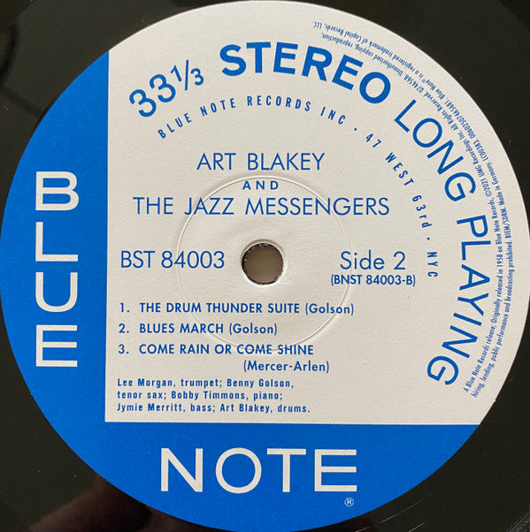 Art Blakey & The Jazz Messengers : Moanin' (LP, Album, RE, 180)
