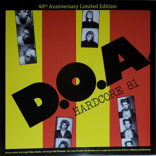 D.O.A. (2) : Hardcore 81 (LP, Ltd, RE, 40t)