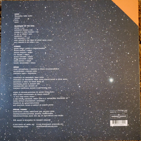 Mono (7) : Pilgrimage Of The Soul (2xLP, Album, Ltd, Ora)