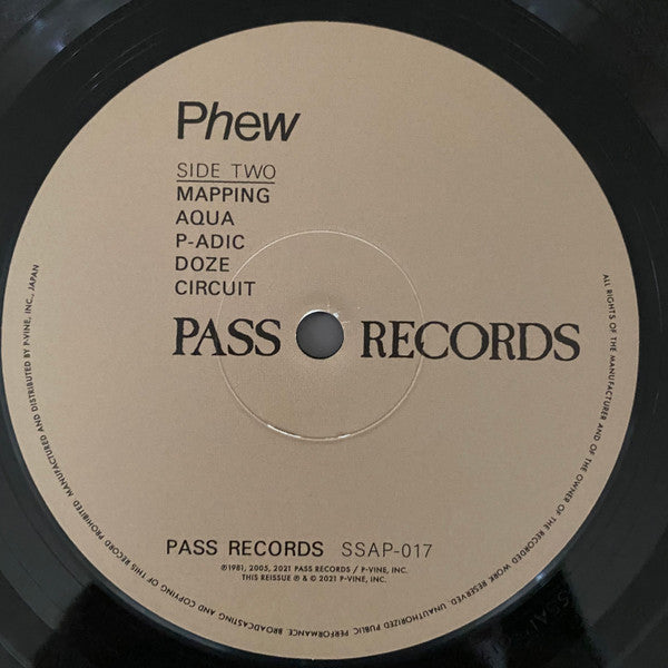 Phew : Phew (LP, Album, Ltd, RE, RM)