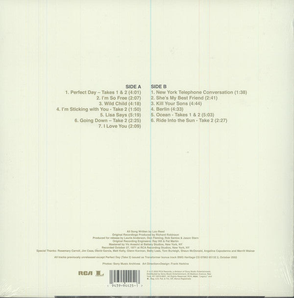 Lou Reed : I'm So Free: The 1971 RCA Demos (LP, Album, RSD, MRP)