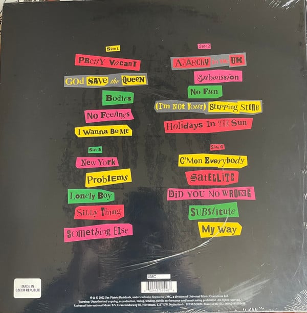 Sex Pistols : The Original Recordings (2xLP, Comp, RM, 180)