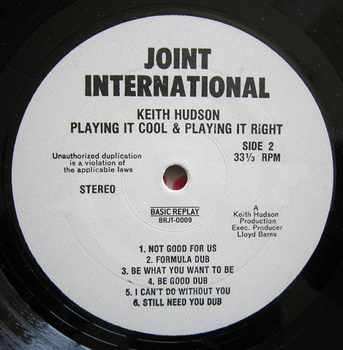 Keith Hudson : Playing It Cool & Playing It Right (LP, RE, RM)