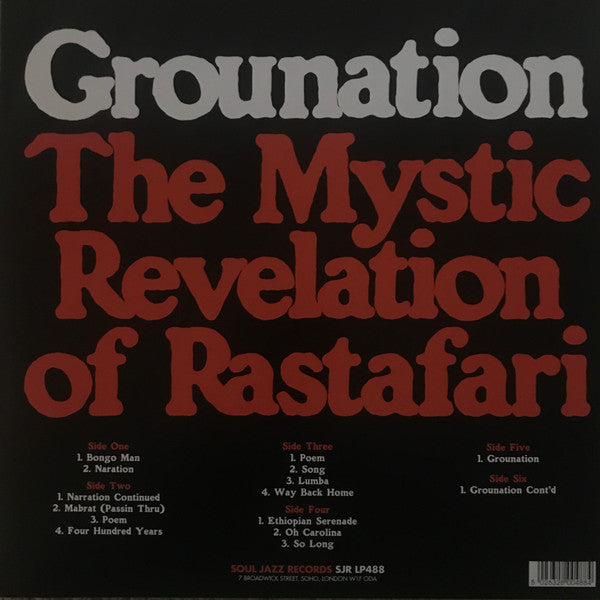 Count Ossie & The Mystic Revelation Of Rastafari* : Grounation (3xLP, Album, RE)