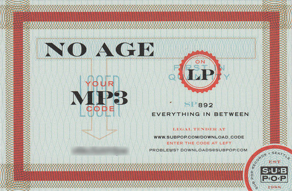 No Age : Everything In Between (LP, Album)