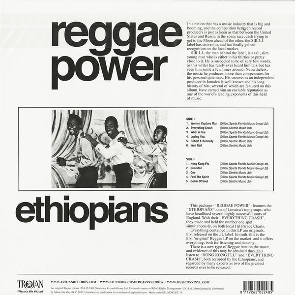 The Ethiopians : Reggae Power (LP, Album, RE, 180)