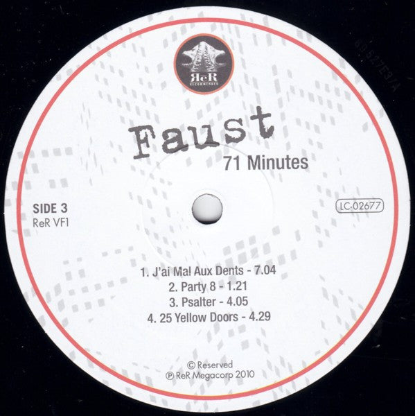 Faust : 71 Minutes (2xLP, Comp, Ltd, RE, 180)