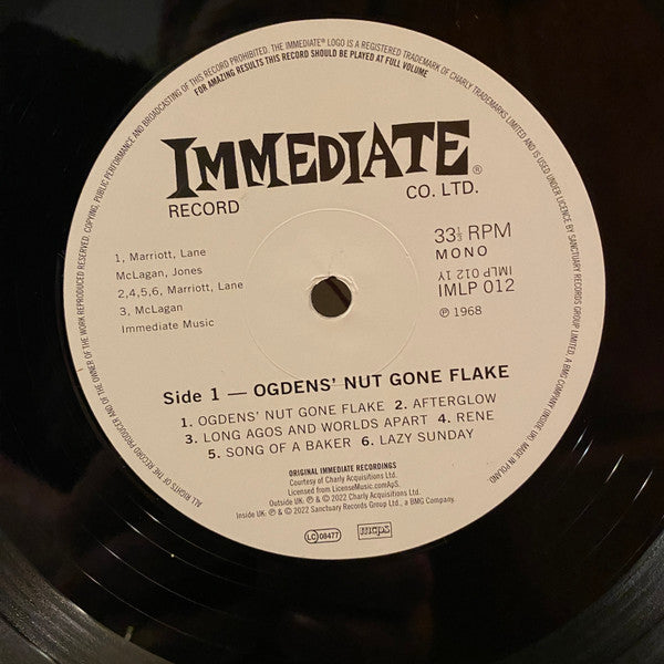Small Faces : Ogdens' Nut Gone Flake (LP, Album, Mono, RE, 180)