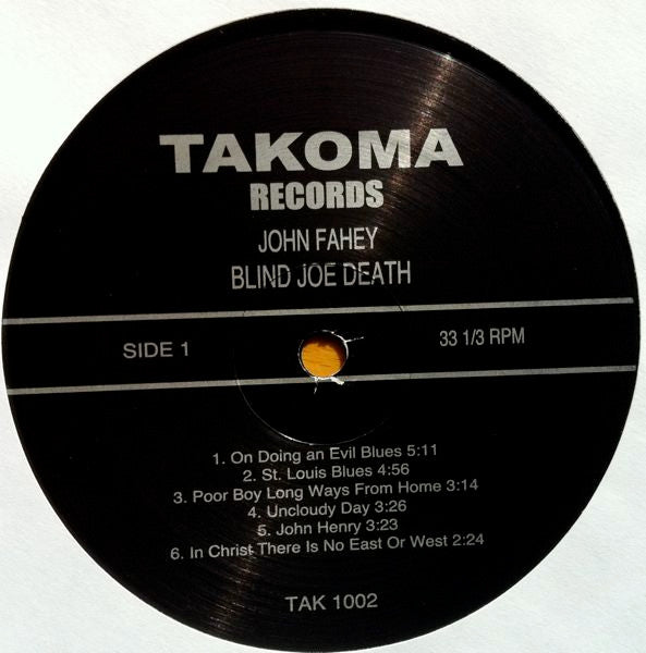 John Fahey : Blind Joe Death (LP, Album, RE)
