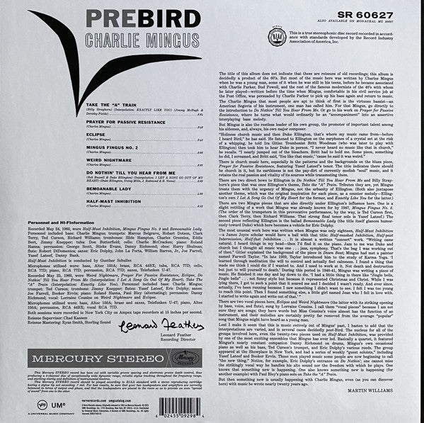 Charlie Mingus* : Pre-Bird (LP, Album, RE, 180)