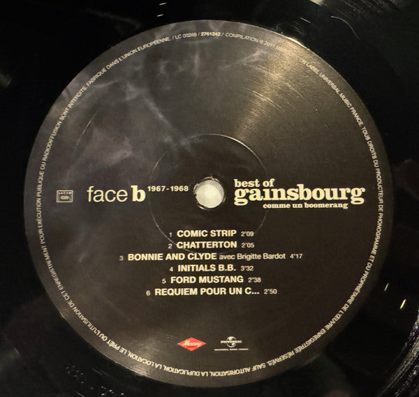 Gainsbourg* : (Best Of) Gainsbourg (Comme Un Boomerang) (2xLP, Comp, RE)