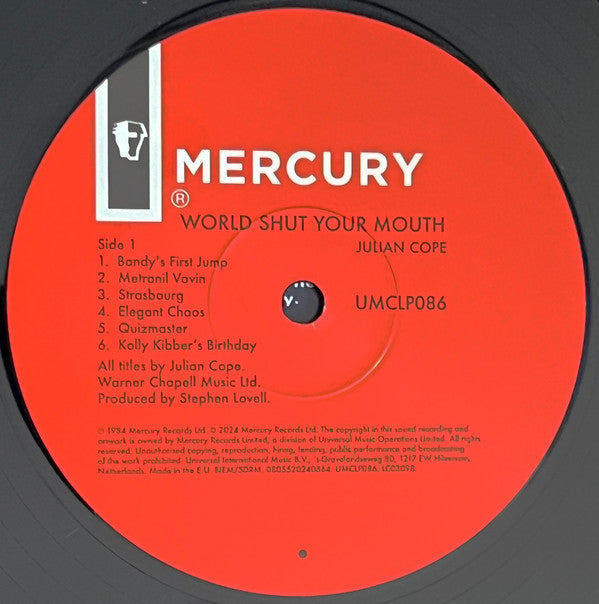 Julian Cope : World Shut Your Mouth (LP, Album, RE, 180)