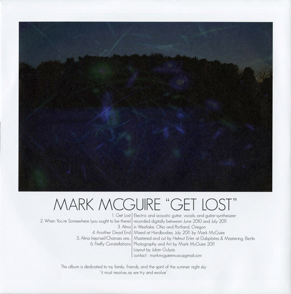 Mark McGuire (2) : Get Lost (LP, Ltd)