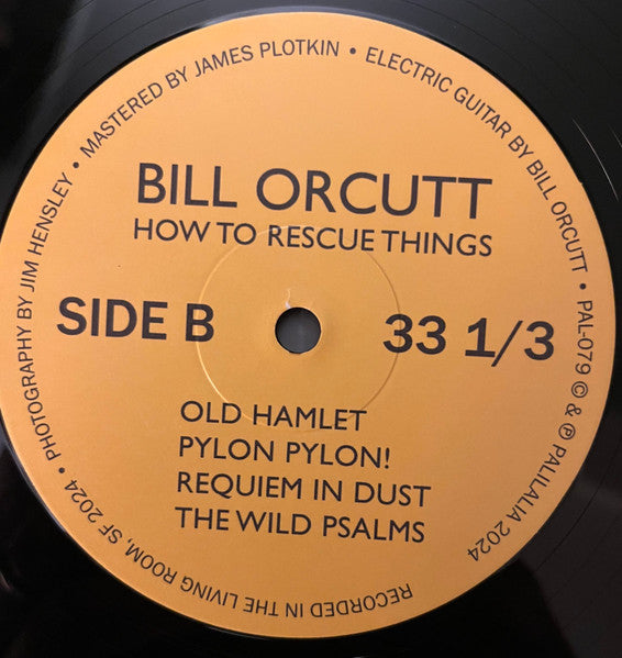 Bill Orcutt : How to Rescue Things (LP, Album)