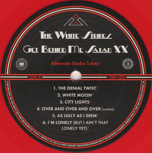 The White Stripes : Get Behind Me Satan XX (LP, Album, Red + LP, Album, Whi + 7" + Blu-ray + L)