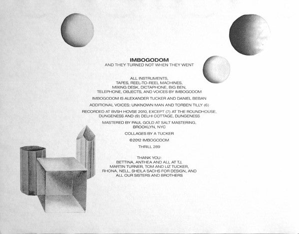 Imbogodom : And They Turned Not When They Went (LP, Album)