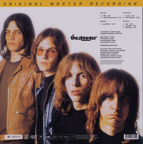 The Stooges : The Stooges (2x12", Album, Num, RE, RM, S/Edition, Gat)