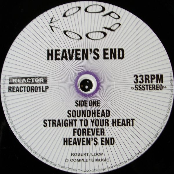 Loop (3) : Heaven's End (LP, Album, Ltd, Num, RE)