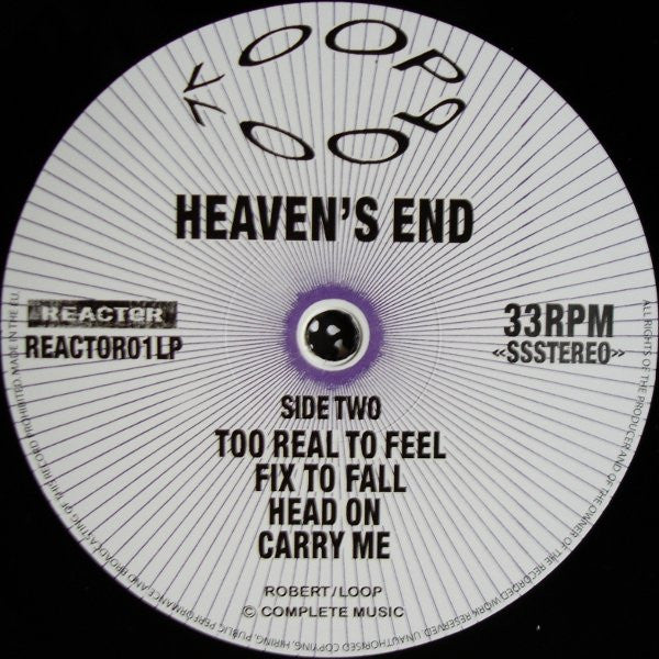Loop (3) : Heaven's End (LP, Album, Ltd, Num, RE)