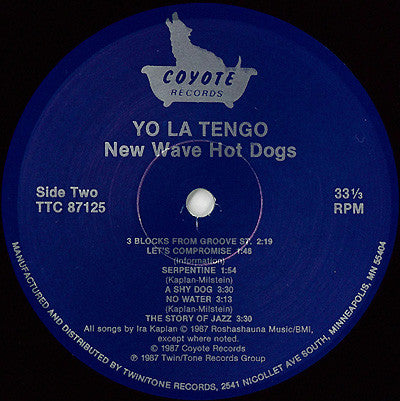Yo La Tengo : New Wave Hot Dogs (LP, Album)