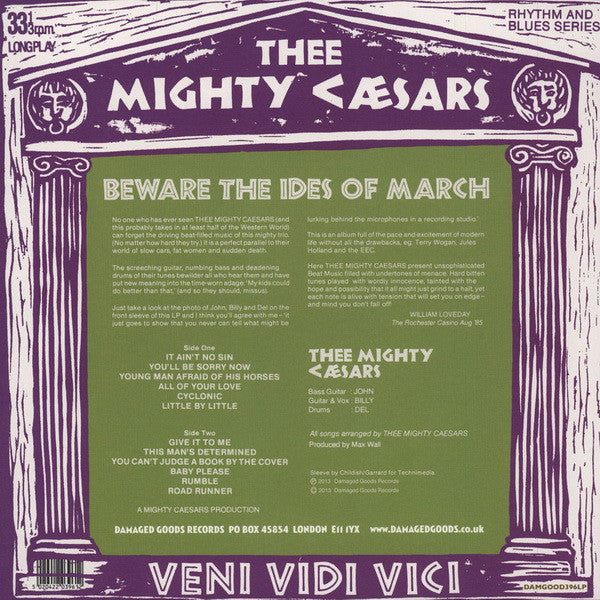 Thee Mighty Caesars : Beware The Ides Of March (LP, Album, RE)