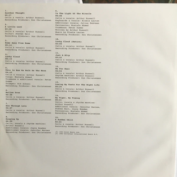 Arthur Russell : Another Thought (2xLP, Album, RE)