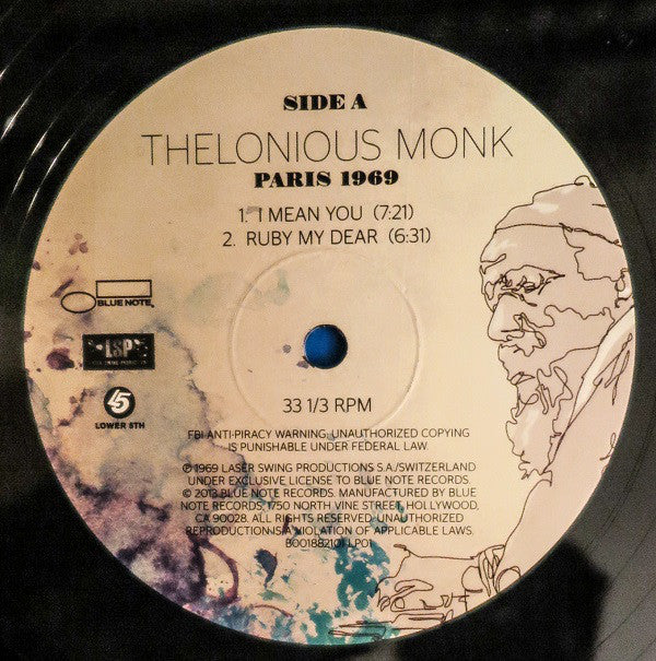 Thelonious Monk : Paris 1969 (2xLP, Album)