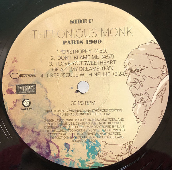 Thelonious Monk : Paris 1969 (2xLP, Album)