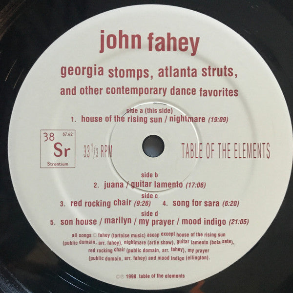 John Fahey : Georgia Stomps, Atlanta Struts, And Other Contemporary Dance Favorites (2xLP, Ltd, 150)