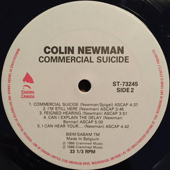 Colin Newman : Commercial Suicide (LP, Album)