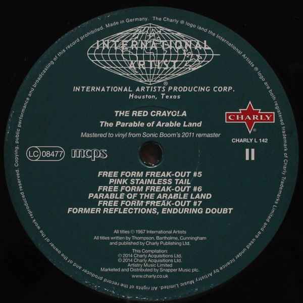 The Red Crayola* With The Familiar Ugly : The Parable Of Arable Land (2xLP, Album, Mono, RE, RM)