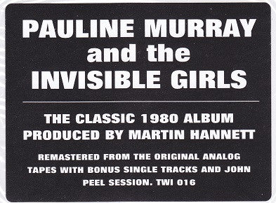 Pauline Murray And The Invisible Girls : Pauline Murray And The Invisible Girls (2xLP, Album, RE, RM + CD)