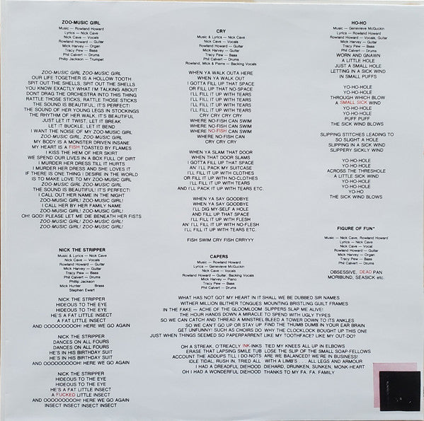 The Birthday Party : Prayers On Fire (LP, Album, Num, RE, RM, 200)