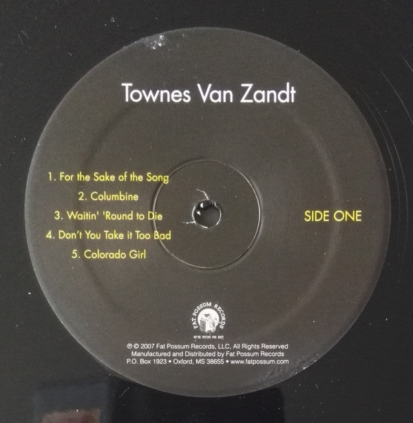 Townes Van Zandt : Townes Van Zandt (LP, Album, RE, RP)