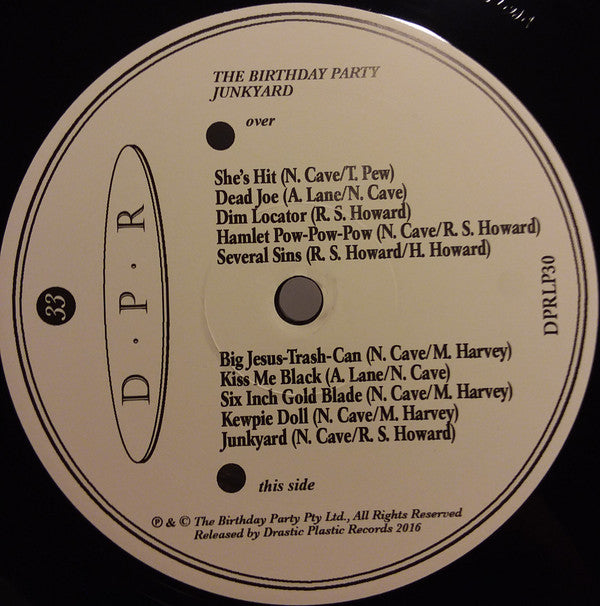 The Birthday Party : Junkyard (LP, Album, Ltd, Num, RE, 200)